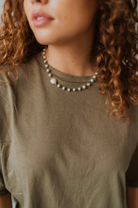 Saundra Necklace | Pearl