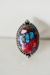 Aaliyah Ring | Pink Spiny Turquoise