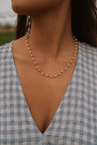 Medium Violet Pearl Necklace