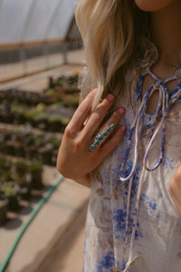 Salihah Ring | Blue Copper Turquoise