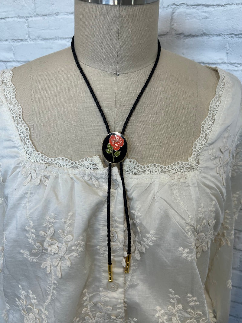 Velour Bolo Tie