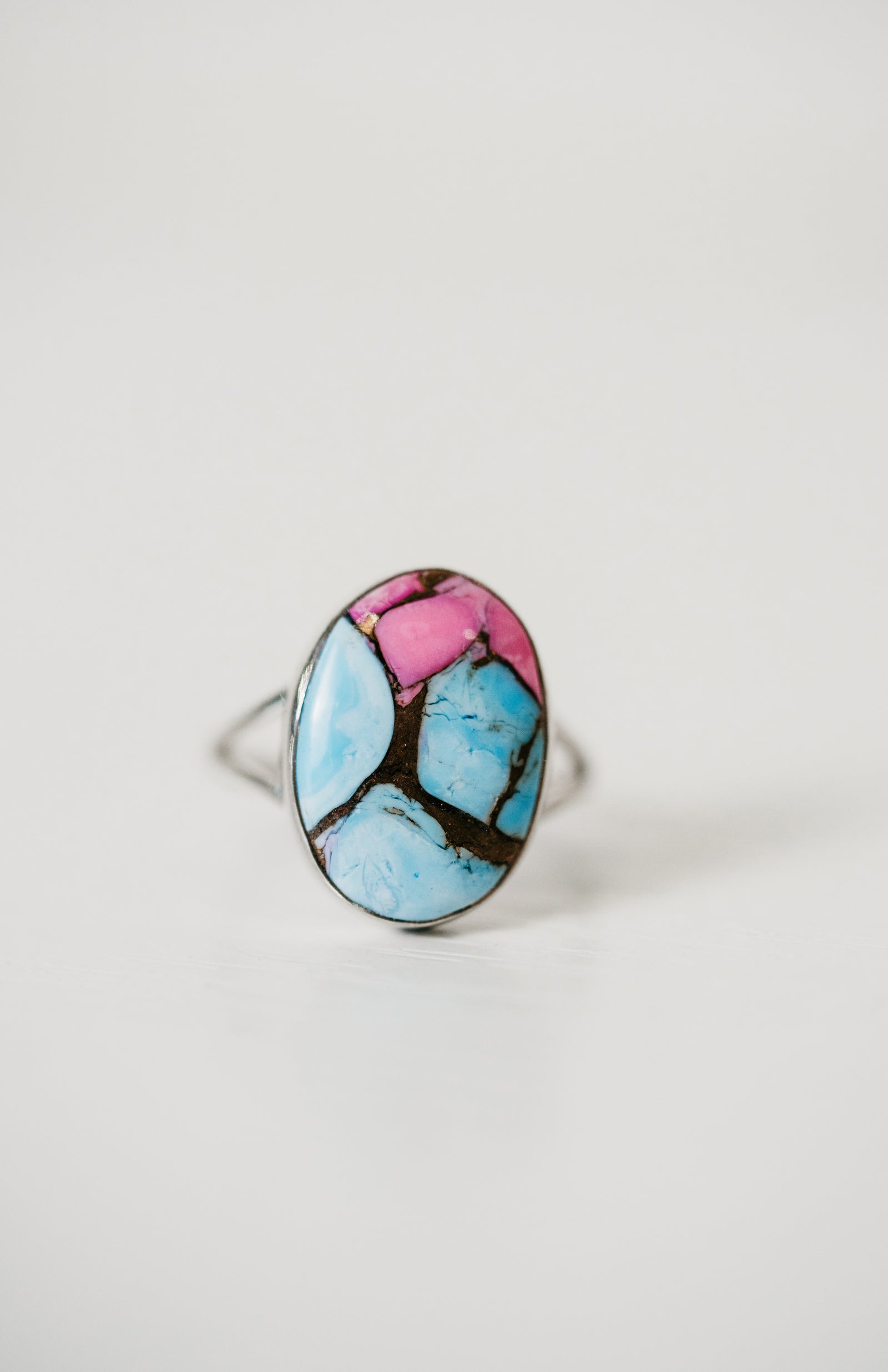Sugar Swirl Ring | Cotton Candy Turquoise