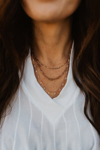 Rose Gold Dreamin' Necklace Set - FINAL SALE