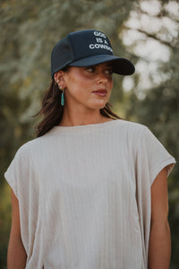 God Is A Cowboy Trucker Hat