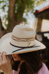 Calico Straw Hat