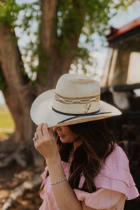 Calico Straw Hat