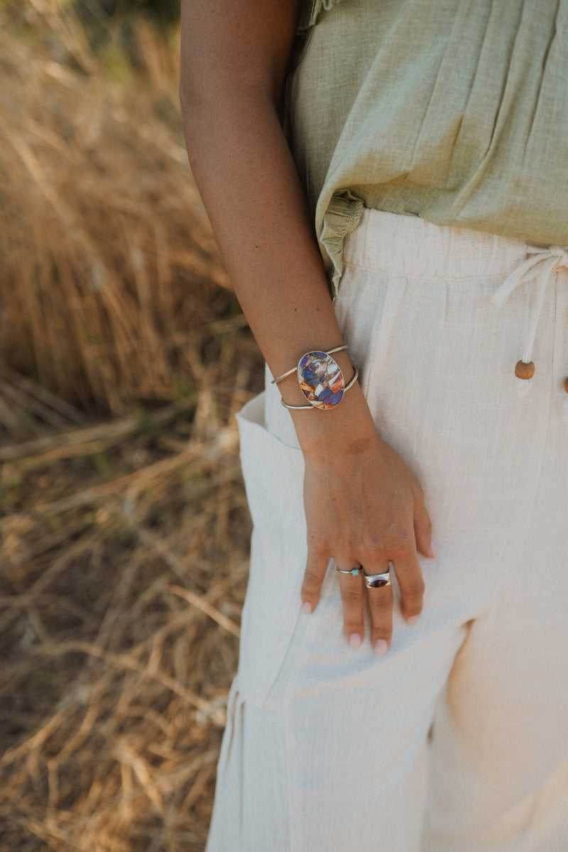 Stella Cuff | Purple Turquoise