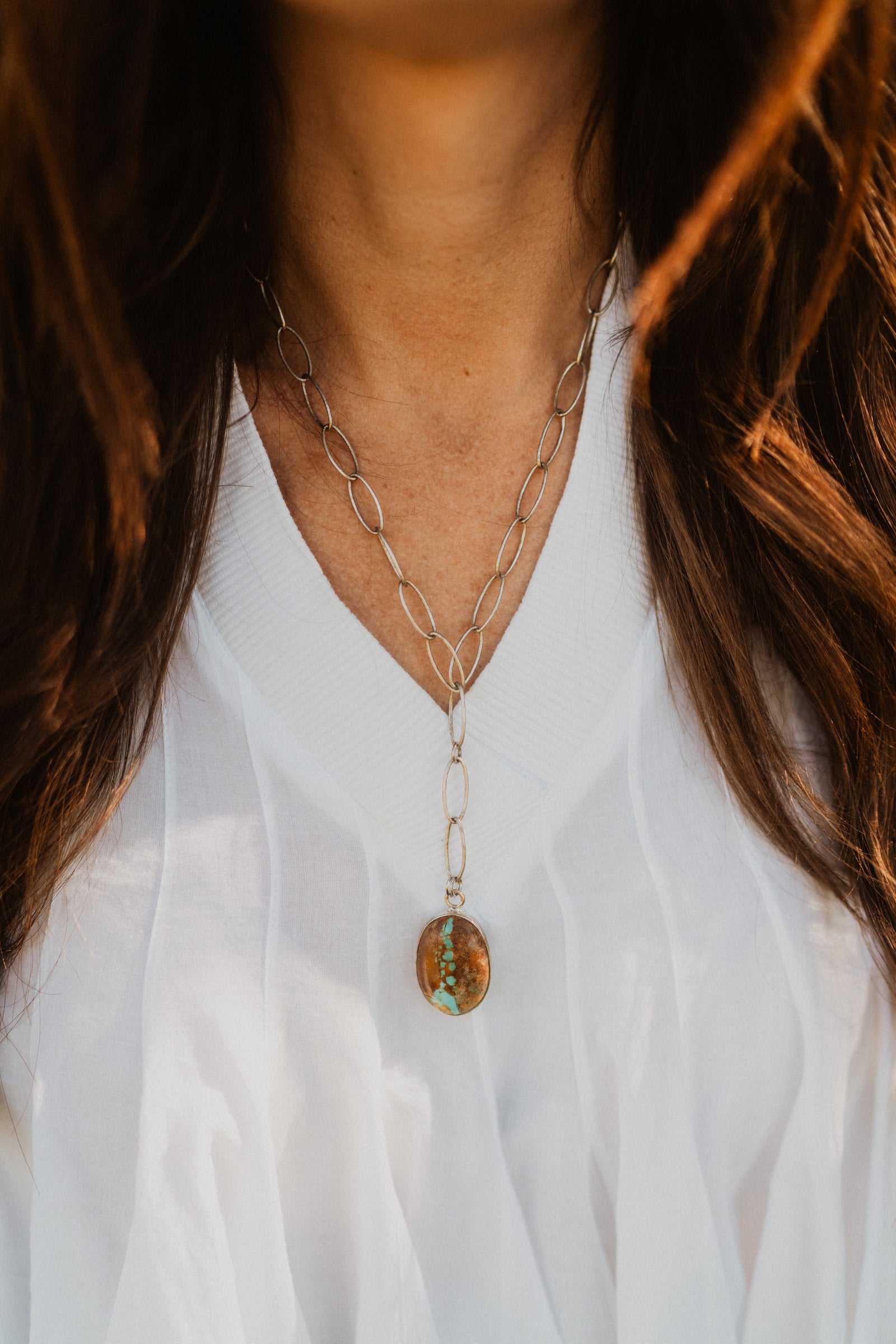 Fern Necklace | Turquoise - FINAL SALE