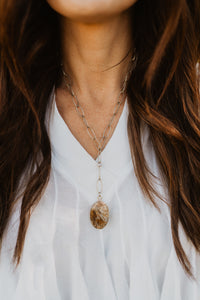 Fern Necklace | Agate - FINAL SALE