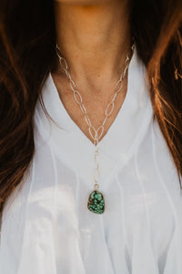 Fern Necklace | Tibetan Turquoise - FINAL SALE