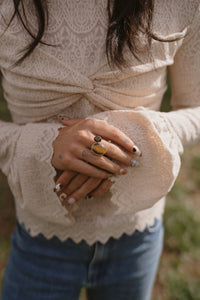 Randy Ring | Tiger's Eye + Smoky Quartz