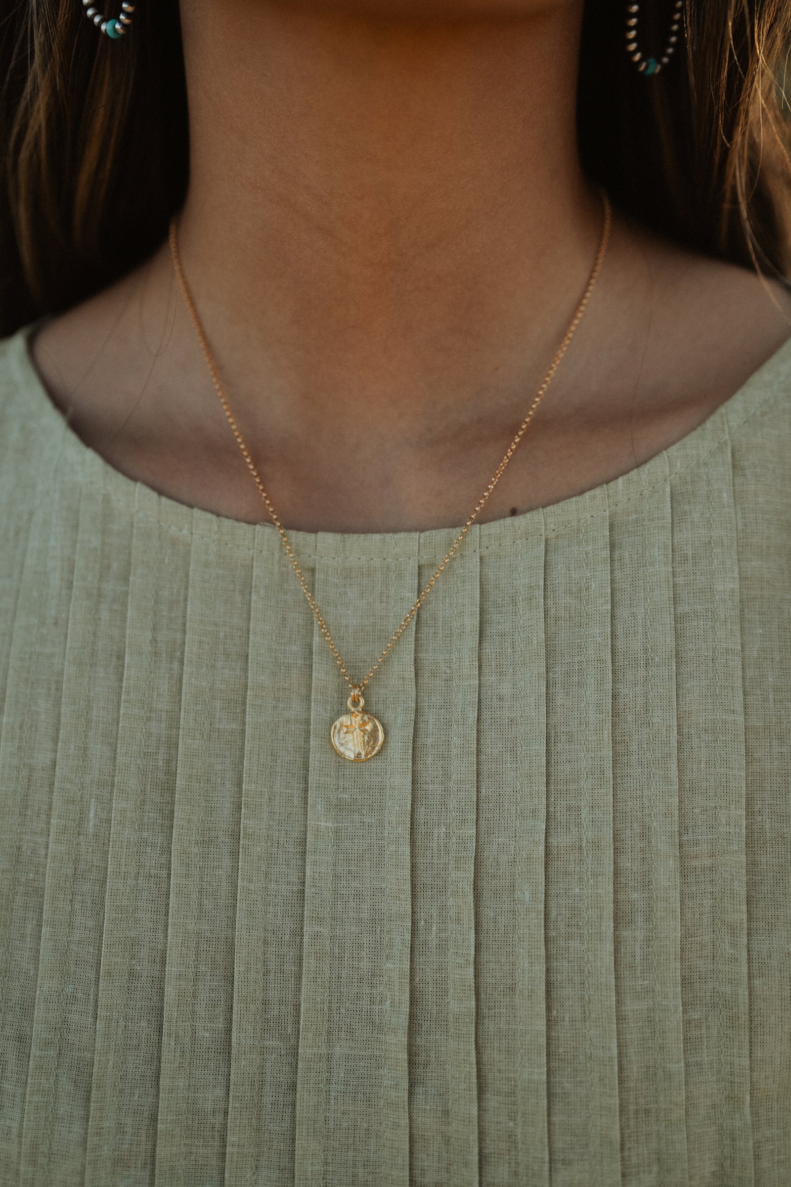 La Cruz Necklace | Gold