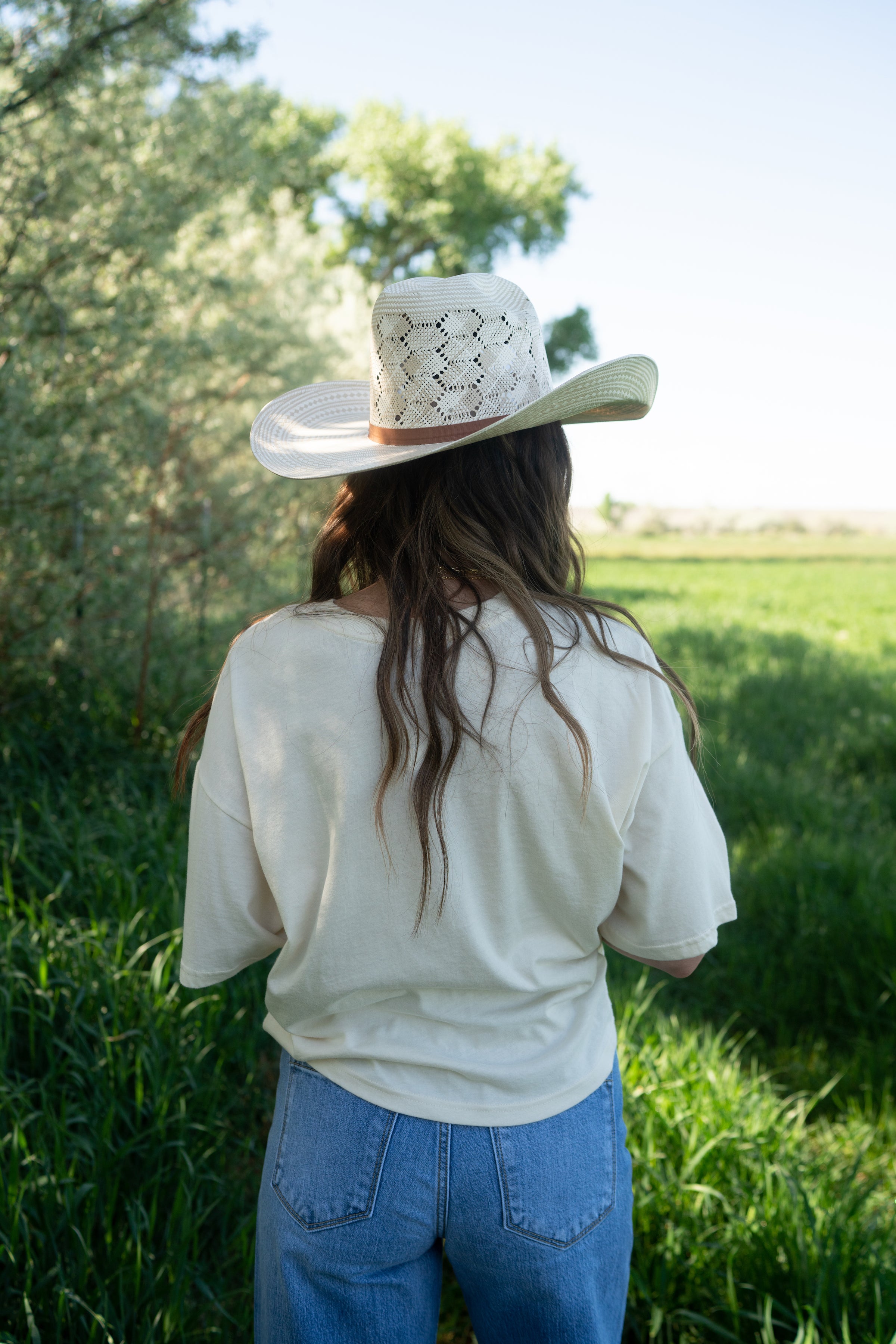 white t shirt cowboy