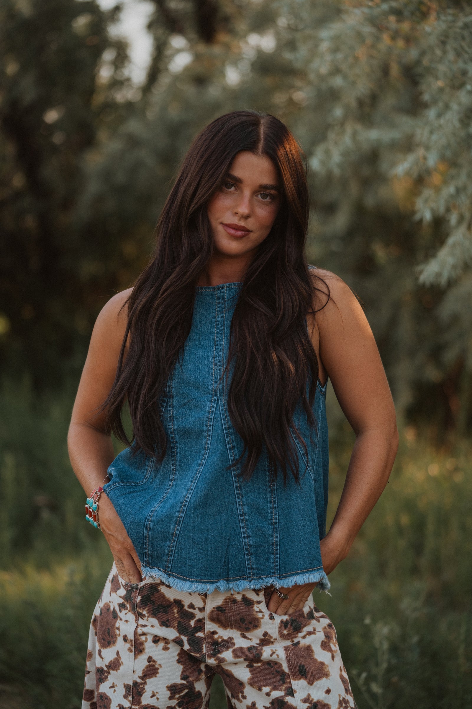 Sadie Denim Top