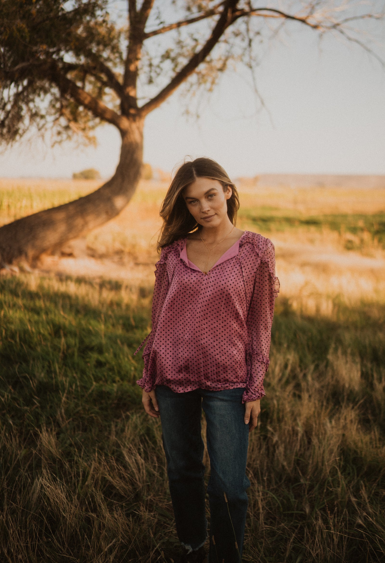 Polka Polka Dot Top