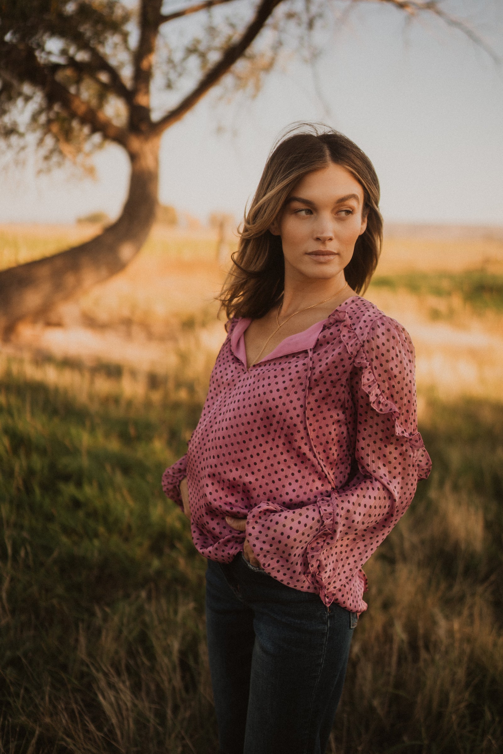 Polka Polka Dot Top