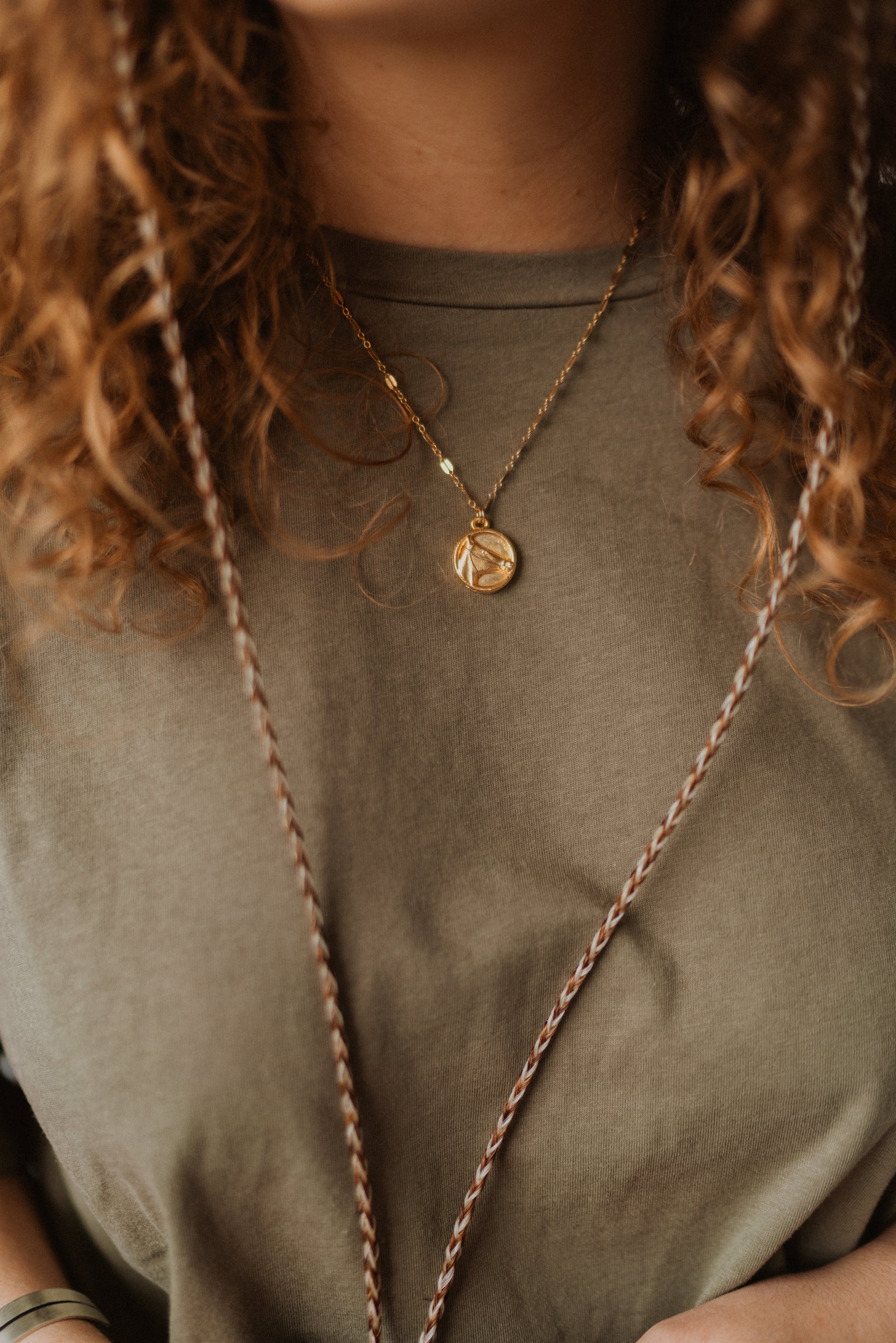 Golden Pony Necklace