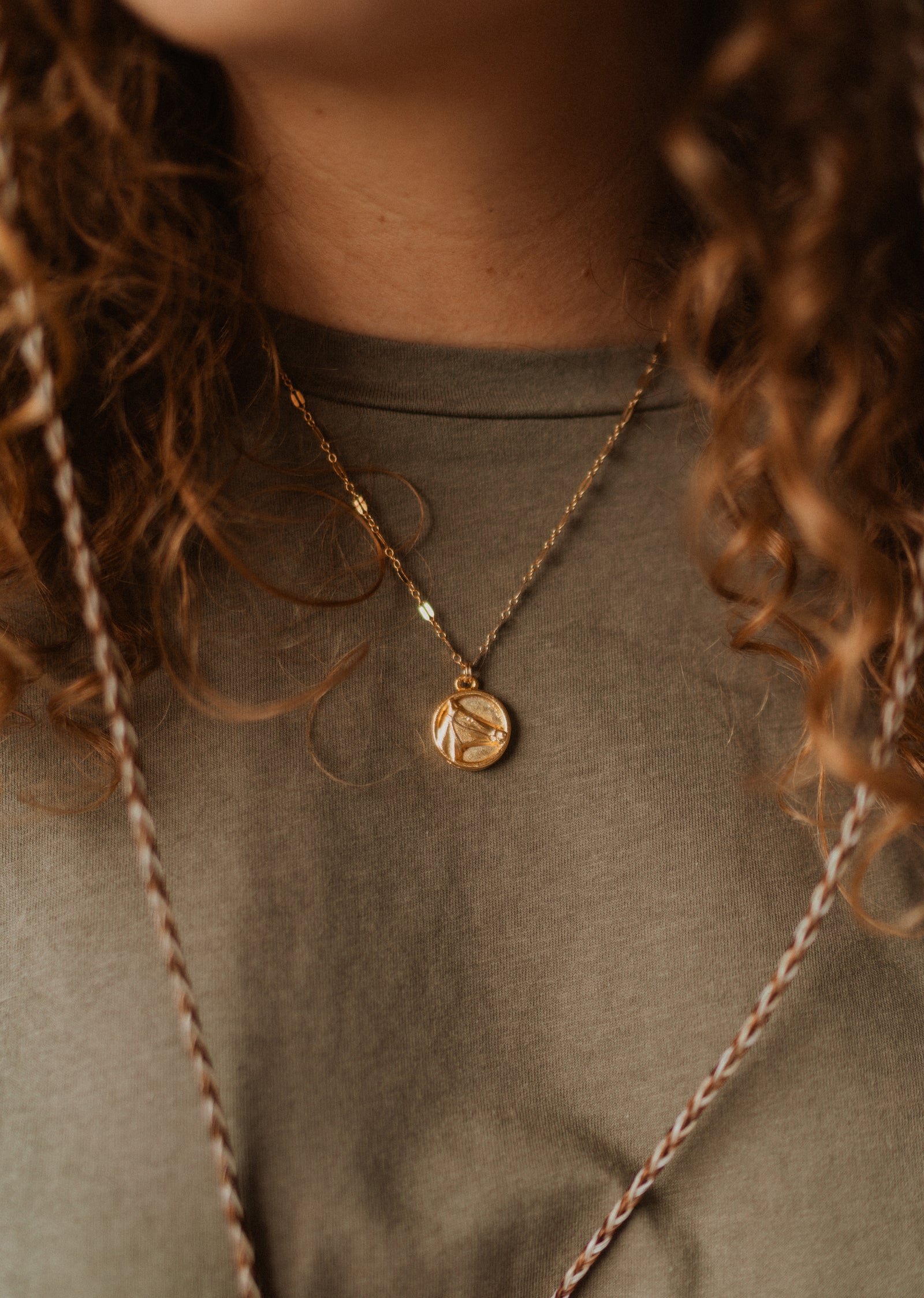 Golden Pony Necklace