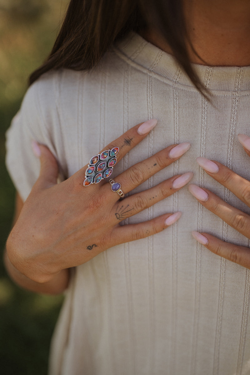 Enchanted Ring | Pink Spiny Turquoise