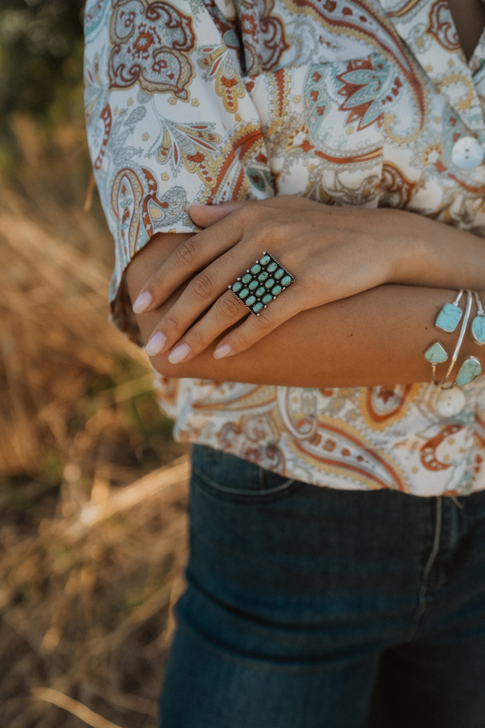 Madeline Cluster Ring | Turquoise