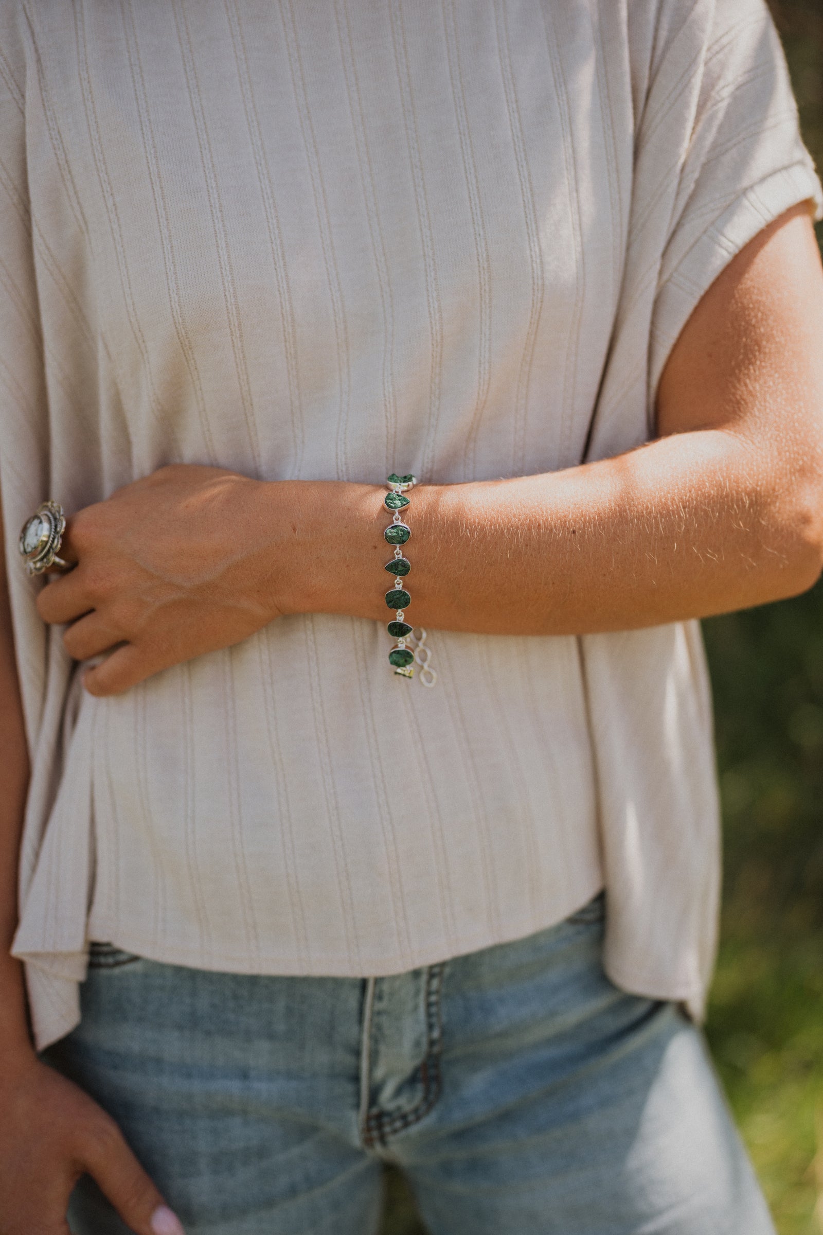 Verdelle Bracelet | Malachite Fiber