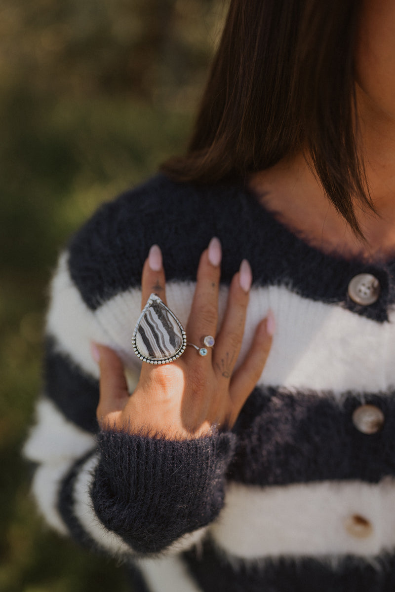 Arturo Ring | Zebra Calcite