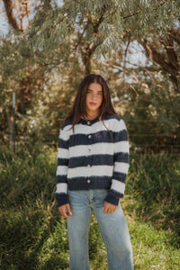 Tehla Striped Cardigan