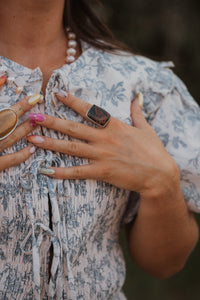 Lulu Ring | Mahogany Obsidian