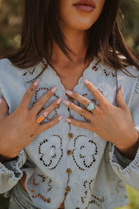 Big Heart Ring | Turquoise