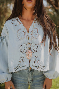 Madi Necklace | Red Jasper