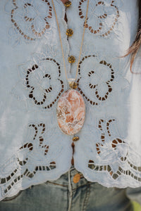 Madi Necklace | Red Jasper