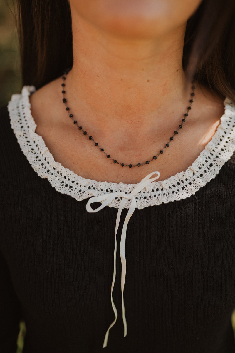 Mae Necklace | Black