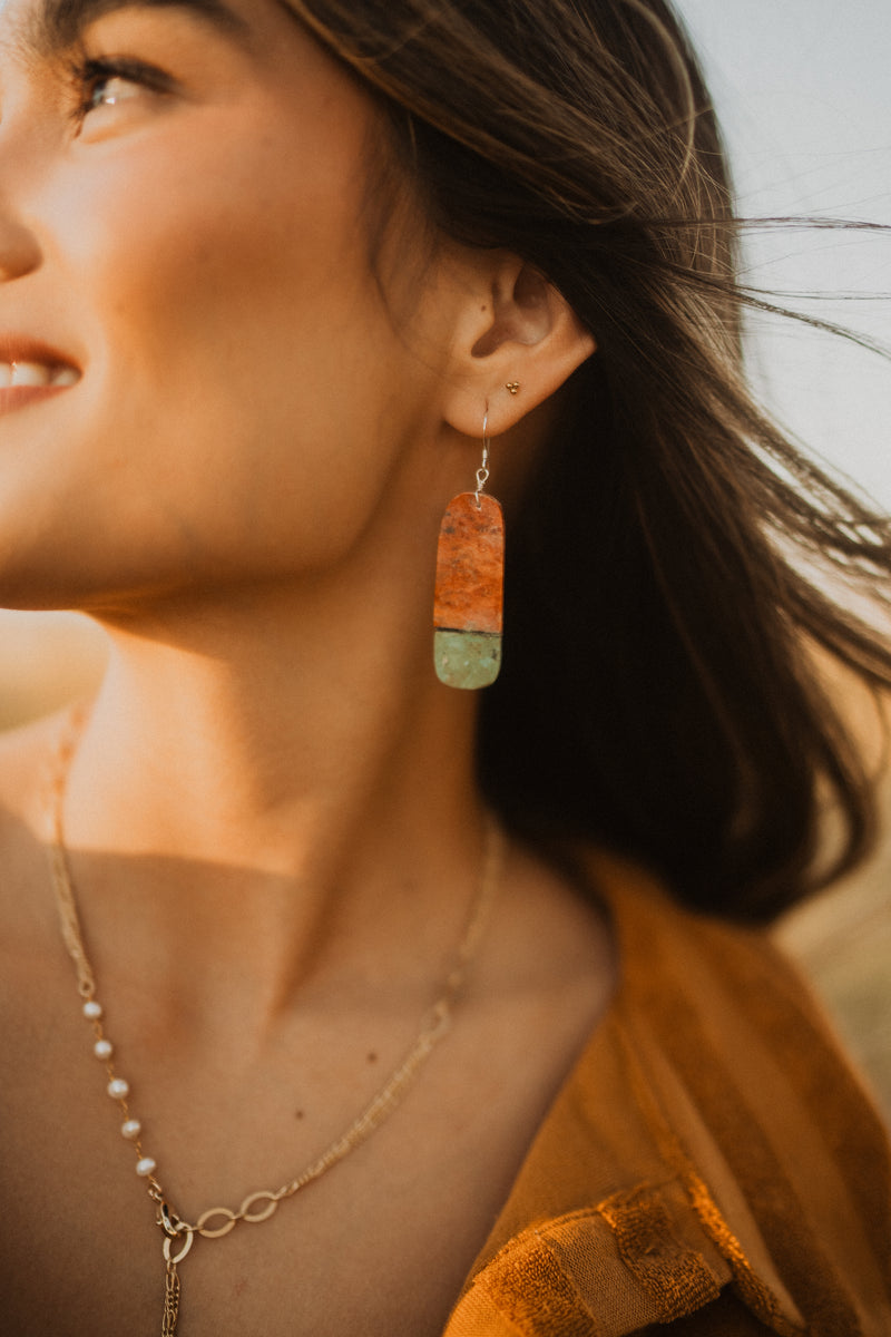 Evangeline Earrings | Coral