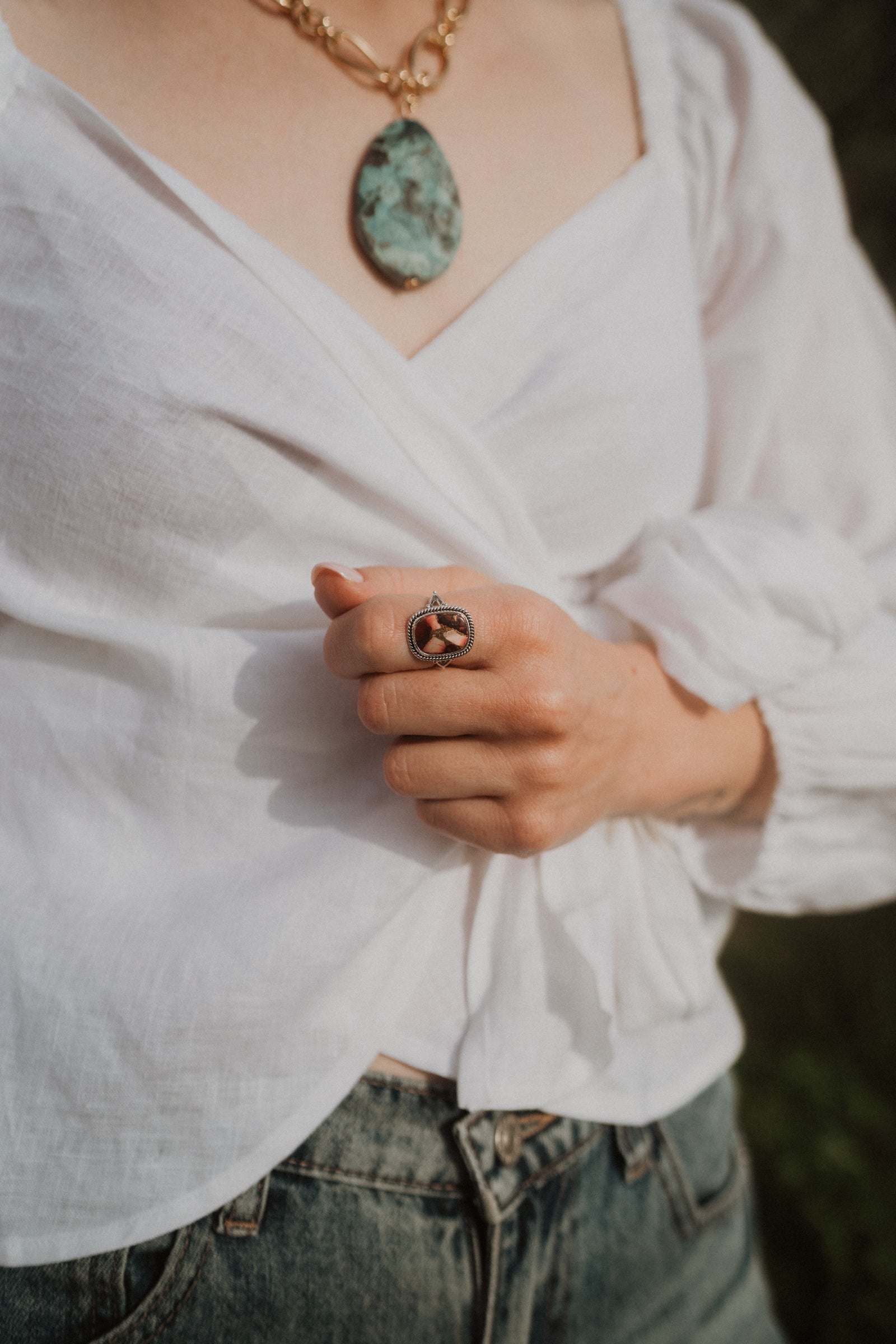 Ruelle Ring | Red Rose Dahlia