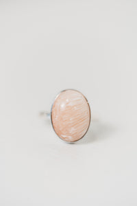 Small Shawn Ring | Pink Scolecite | #2