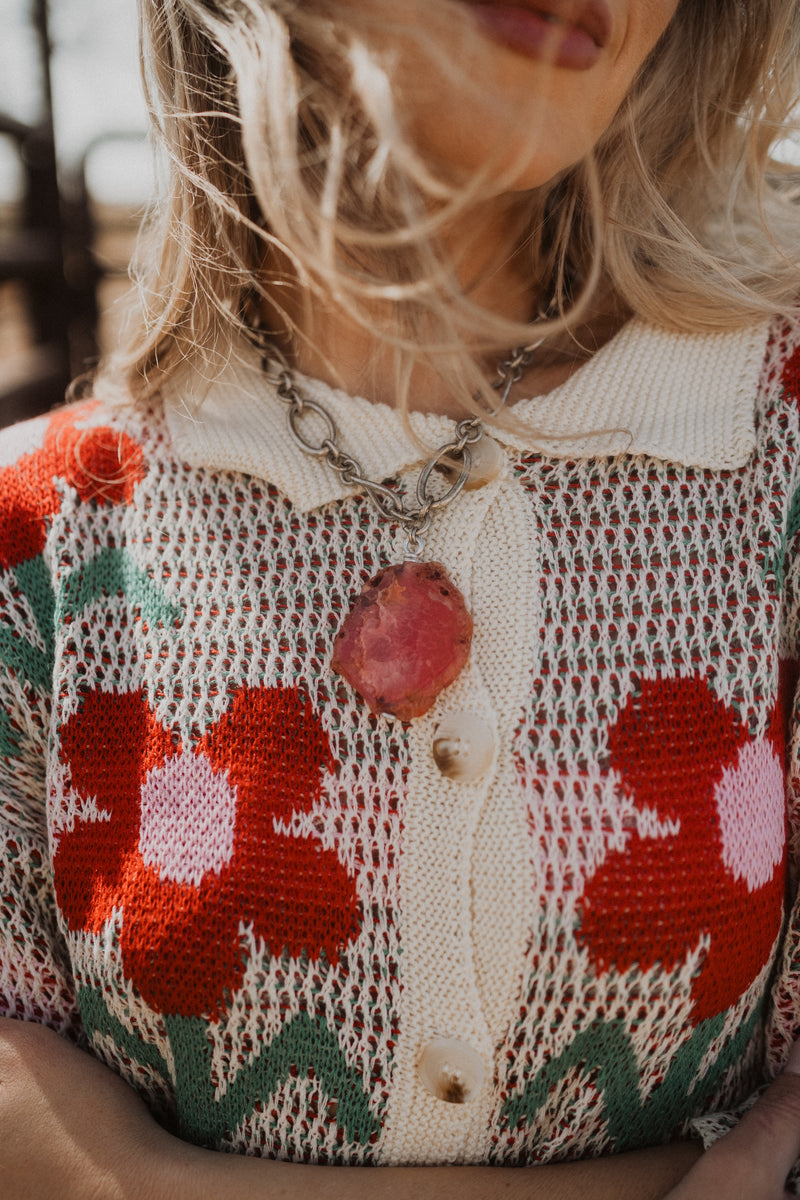 Kaley Necklace | Pink | #2