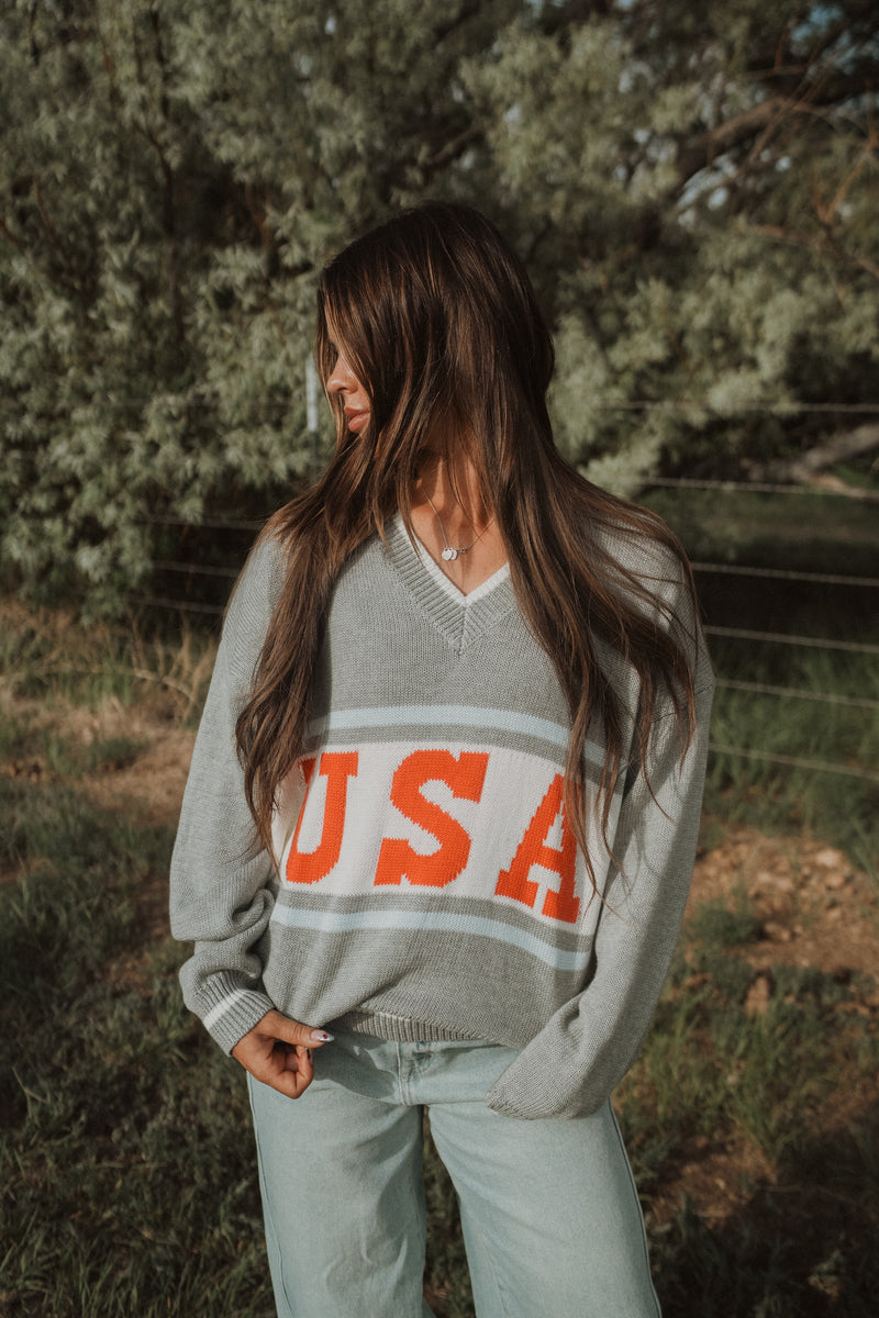 Grey USA Sweater
