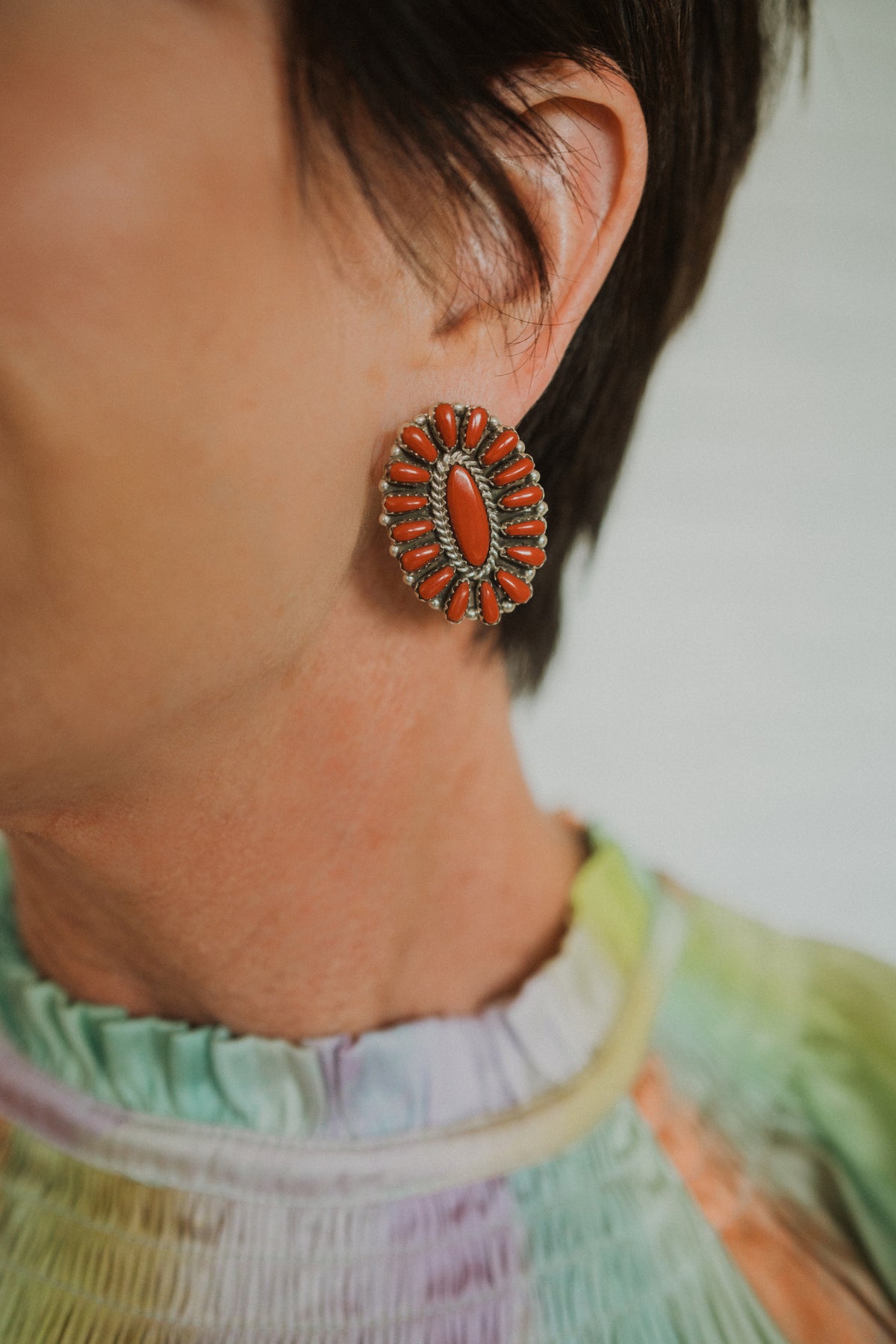 Rheny Earrings | Coral