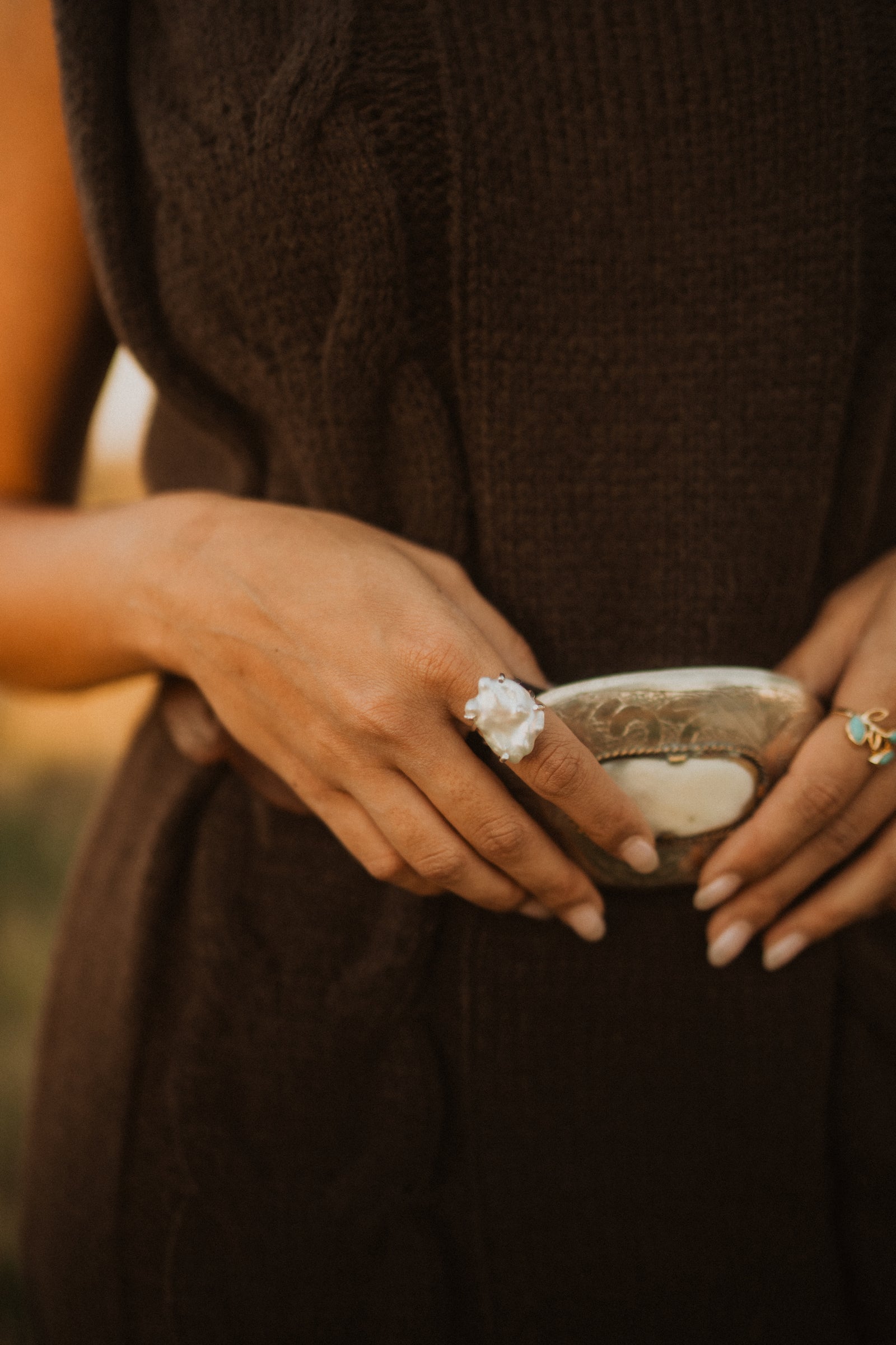 Crystelle Ring | Fresh Water Pearl