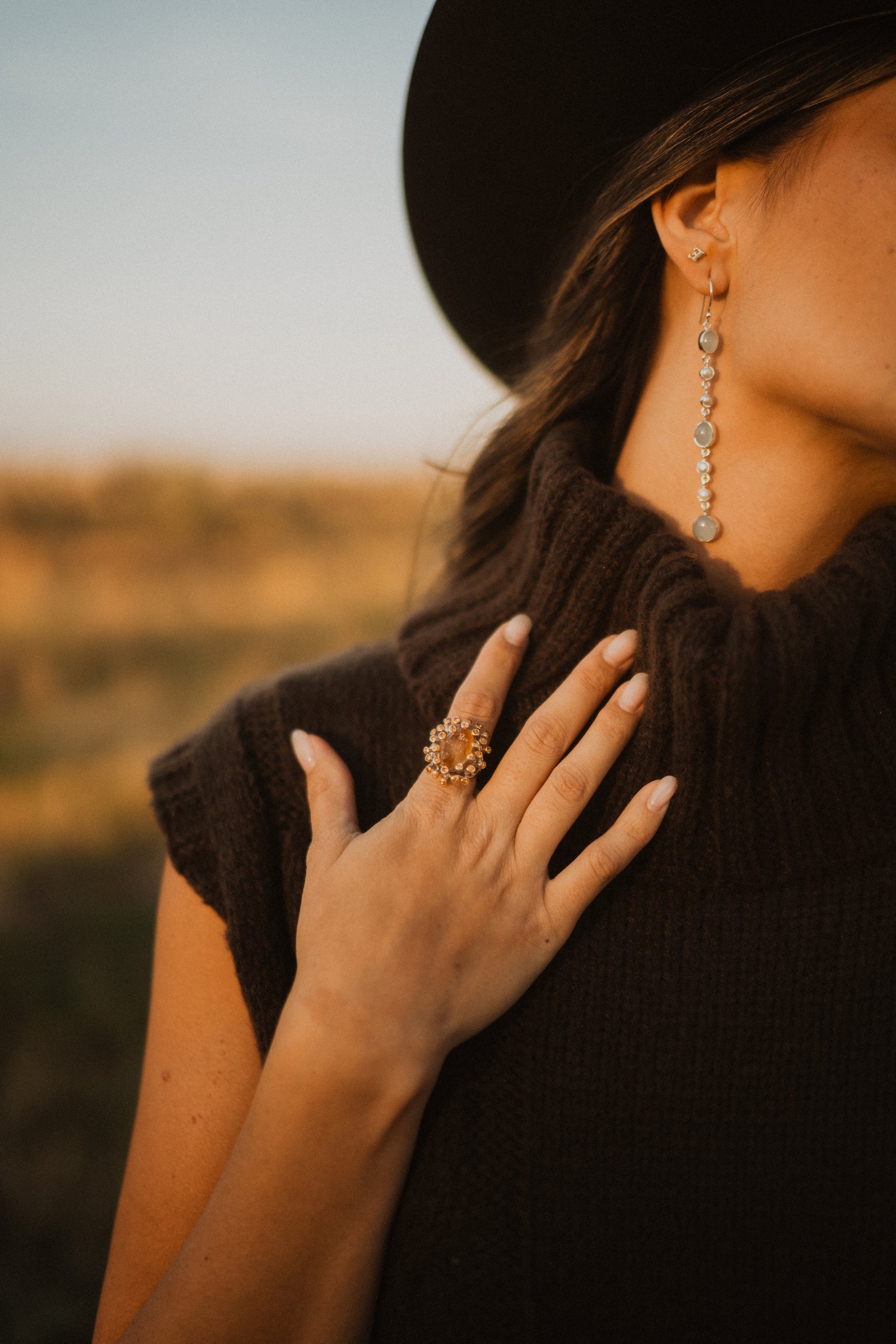 Jiah Ring | Gold Citrine