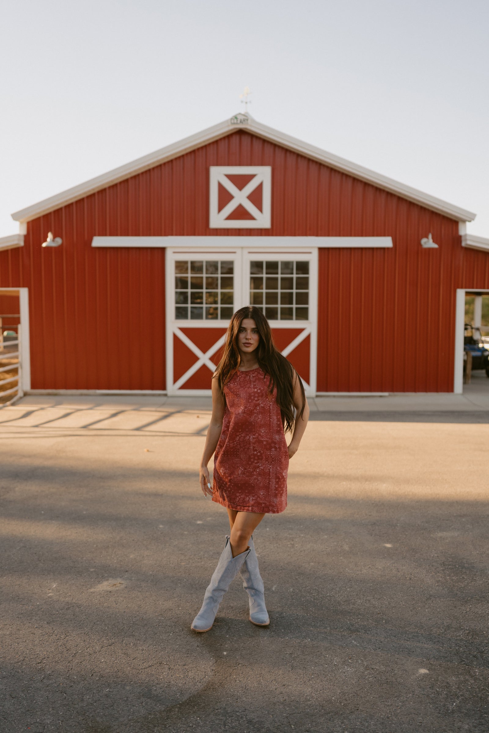 Red Paisley Dress