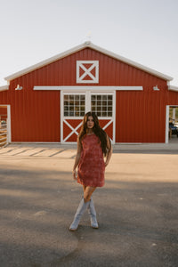 Red Paisley Dress