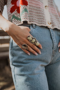 Maida Ring | Montana Agate | #2