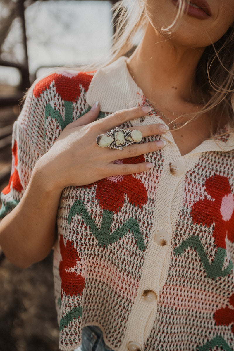 Tierra Ring | Lemon Chrysoprase