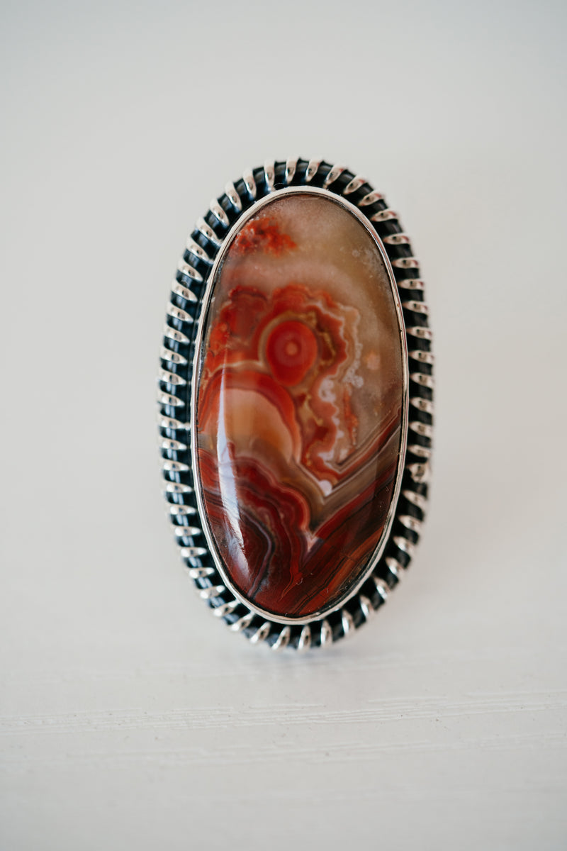 Blaze Ring | Crazy Lace Agate