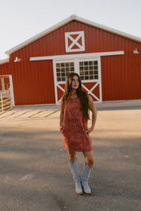 Red Paisley Dress