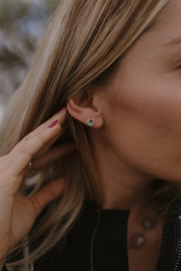 Turquoise Horseshoe Studs