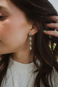 Shelly Earrings | Lemon Chrysoprase