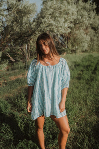 Little Blue Flowers Romper