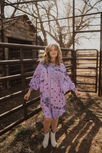 Purple Paisleys Dress